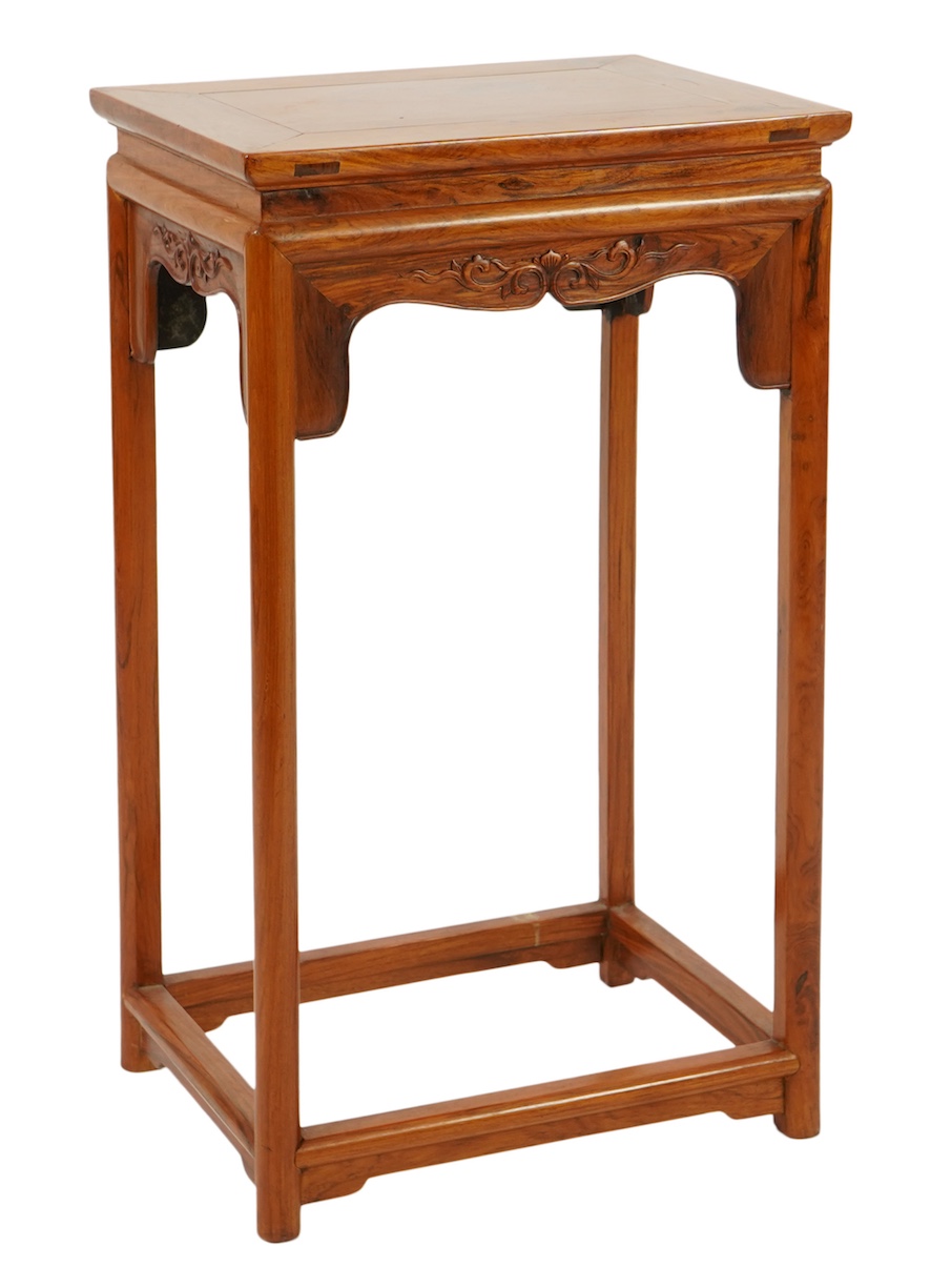 A Chinese huanghuali incense stand, 19th/20th century